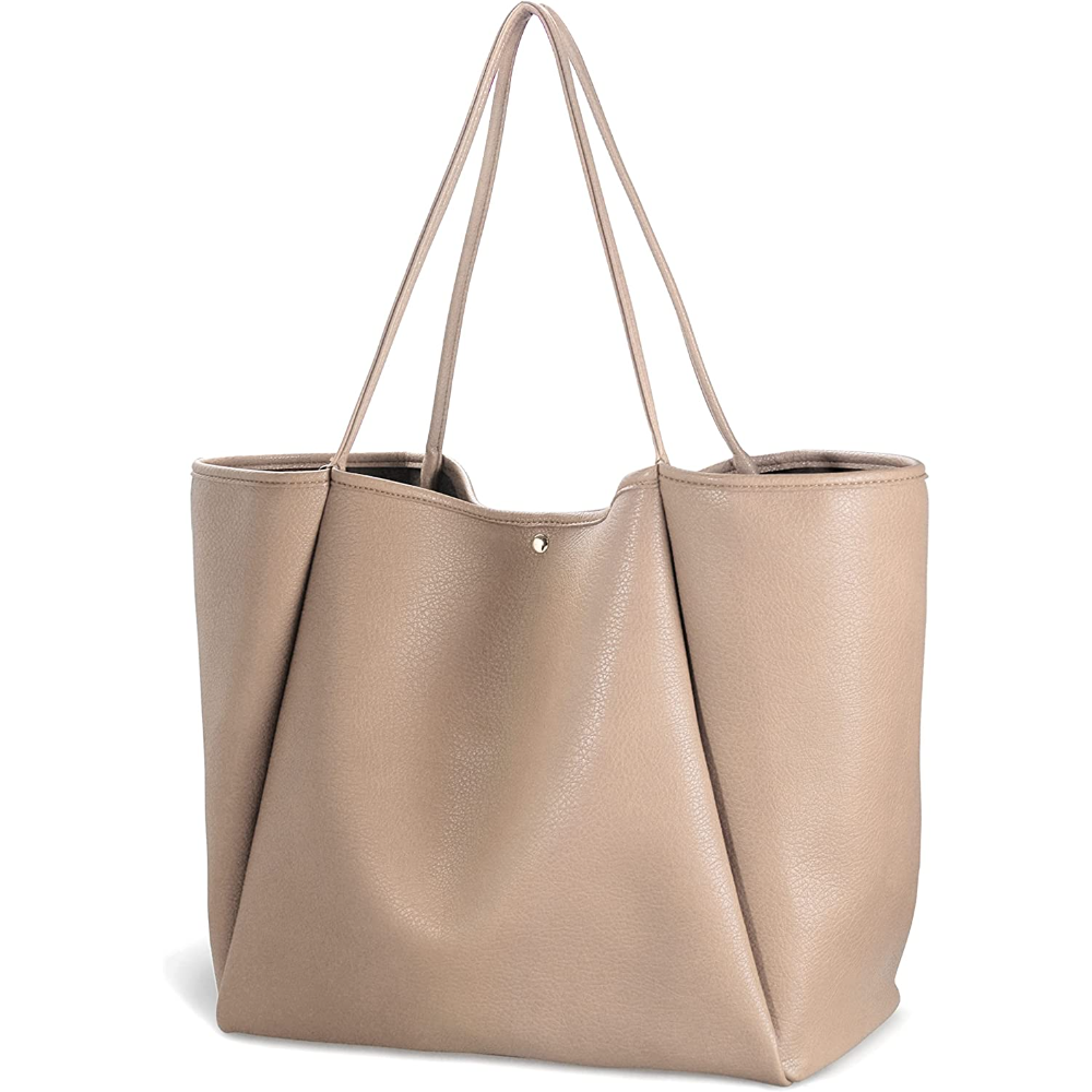 HOXIS Women's Oversize Vegan Leather Tote