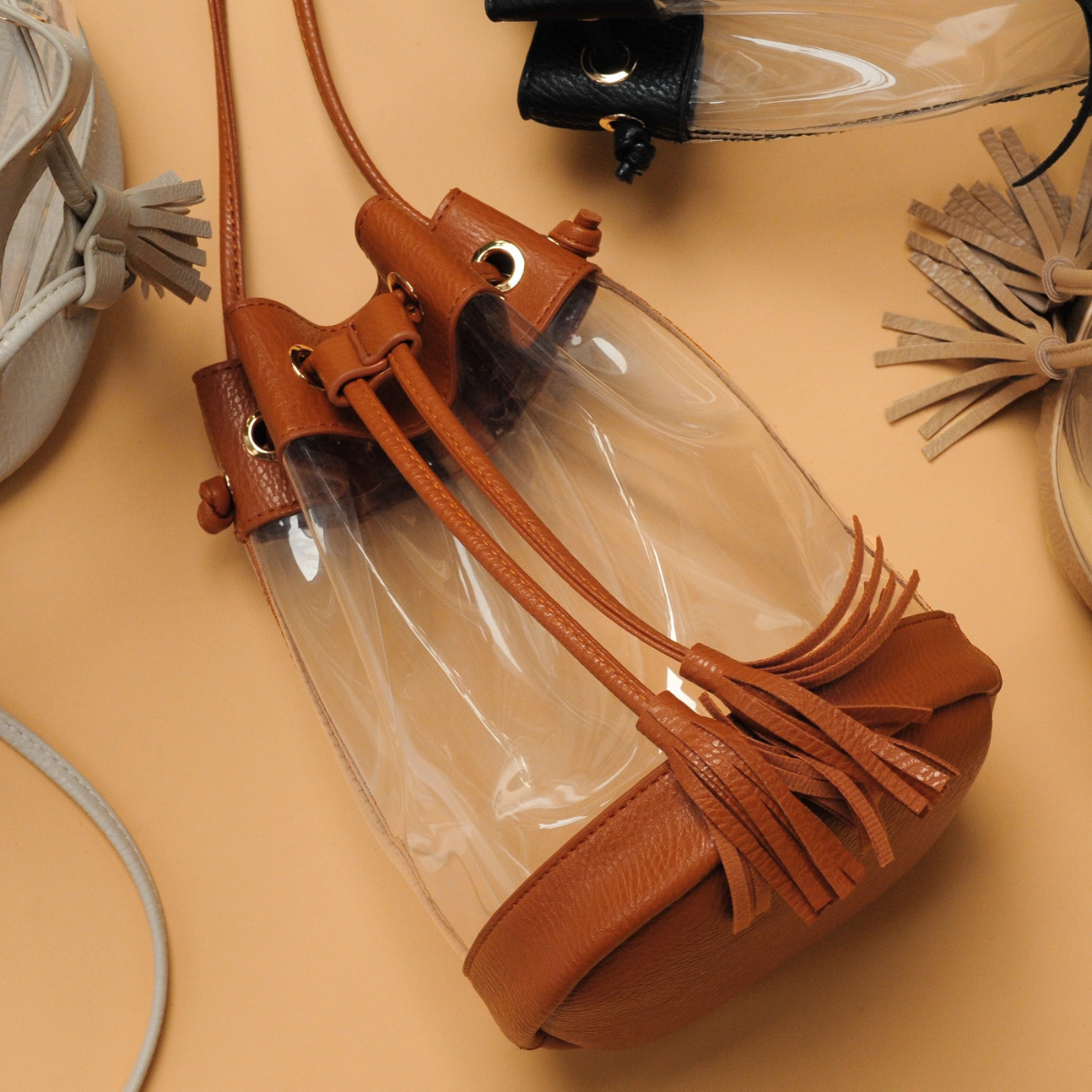 Clear Bucket Bag