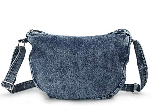 Denim Indigo Hobo Cross Body Bag Womens Shoulder Bag